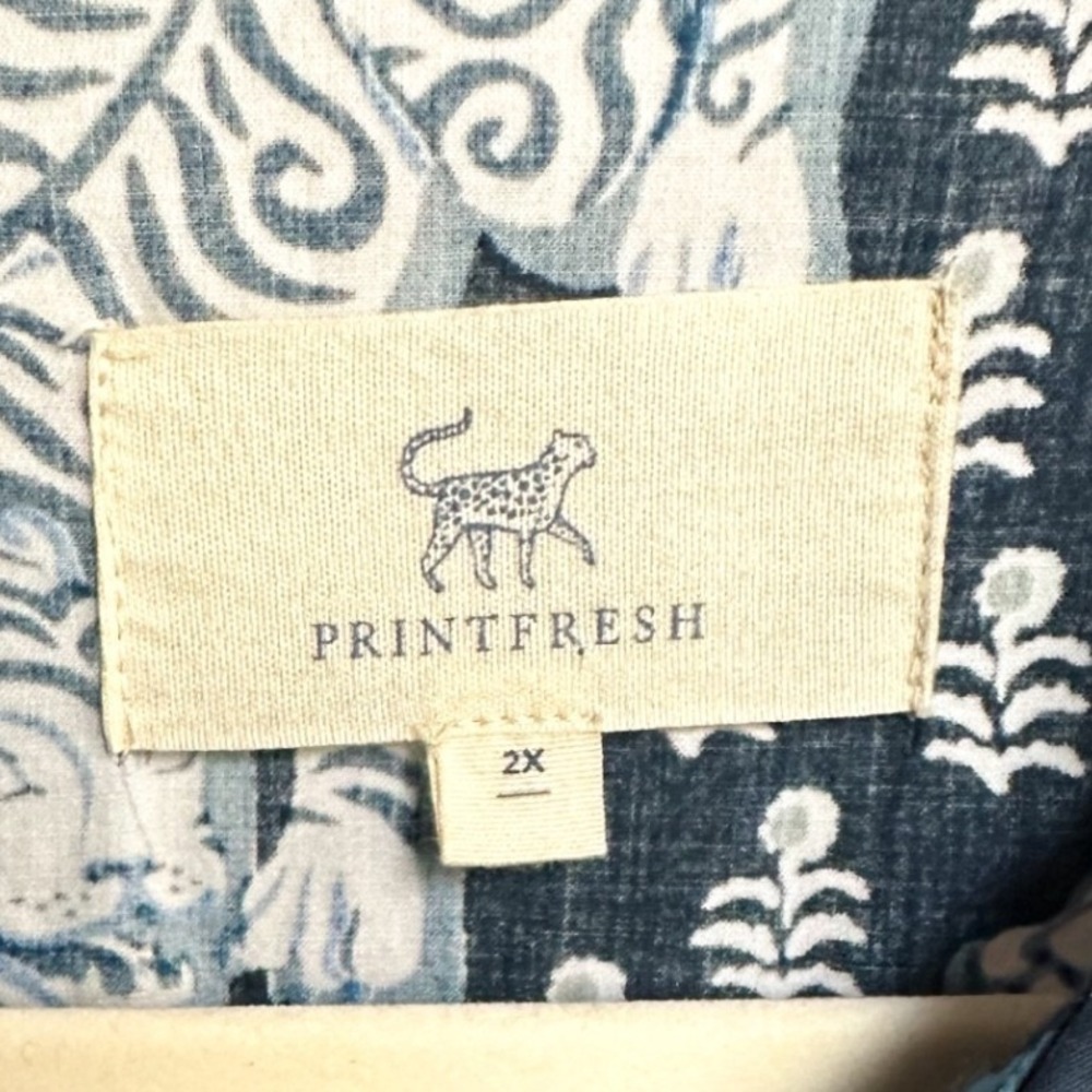 Printfresh Organic Cotton Tiger Queen Graceful Getaway‎ Dress Novelty Print 2X - Picture 4 of 6